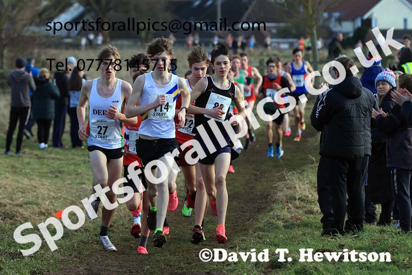 Mens Under-17s 2024 Northern Cross Country Champs., Sedgefield. Photo: David T. Hewitson/Sports for All Pics